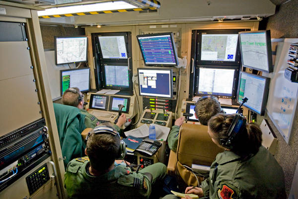 photo of UAV control room